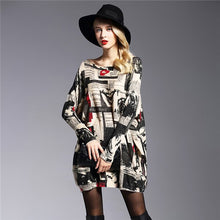 Load image into Gallery viewer, Jielur Autumn Europe Fashion Women's Sweaters Full Sleeve Personality Printed Leisure Big Size Knitted Sweater Pullover Female