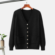 Load image into Gallery viewer, Fashion Autumn Winter Cardigan Sweater Women Plus Size Knitted Cardigan Women Pocket Sweater Female button Loose Cardigan Female