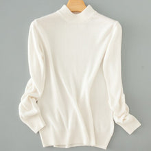 Load image into Gallery viewer, Qualtiy Cashmere Sweater Women Turtleneck Women's Plus Size Knitted Pullovers Winter Warm Sweaters Female D498