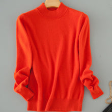 Load image into Gallery viewer, Qualtiy Cashmere Sweater Women Turtleneck Women's Plus Size Knitted Pullovers Winter Warm Sweaters Female D498
