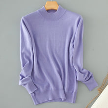 Load image into Gallery viewer, Qualtiy Cashmere Sweater Women Turtleneck Women's Plus Size Knitted Pullovers Winter Warm Sweaters Female D498
