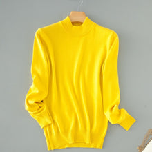 Load image into Gallery viewer, Qualtiy Cashmere Sweater Women Turtleneck Women's Plus Size Knitted Pullovers Winter Warm Sweaters Female D498