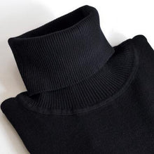 Load image into Gallery viewer, Women Knitted Sweaters 2019 Autumn Winter Turtleneck Pullovers Stretch Tops Black Red White Femme Pull Ladies Clothing Stretch