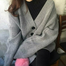 Load image into Gallery viewer, 2019 Korean Style Women Autumn Sweater Breasted Buttons Cardigan Knitted Jacket Outwear Female Oversized Sweaters
