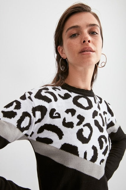Trendyol Patterned Knitwear Sweater TWOAW20KZ1333