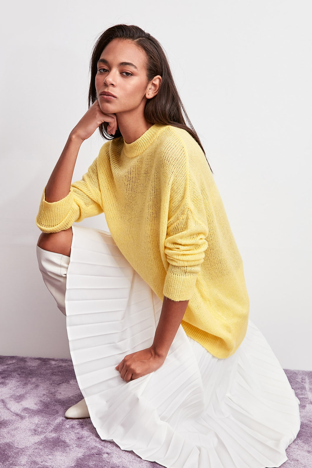 Trendyol Yellow Bike Collar Sweater Sweater TWOAW20KZ0146