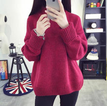 Load image into Gallery viewer, Sweater Female 2019 Autumn Winter Cashmere Knitted Women Sweater And Pullover Female Tricot Jersey Jumper Pull Femme
