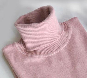 Women Knitted Sweaters 2019 Autumn Winter Turtleneck Pullovers Stretch Tops Black Red White Femme Pull Ladies Clothing Stretch